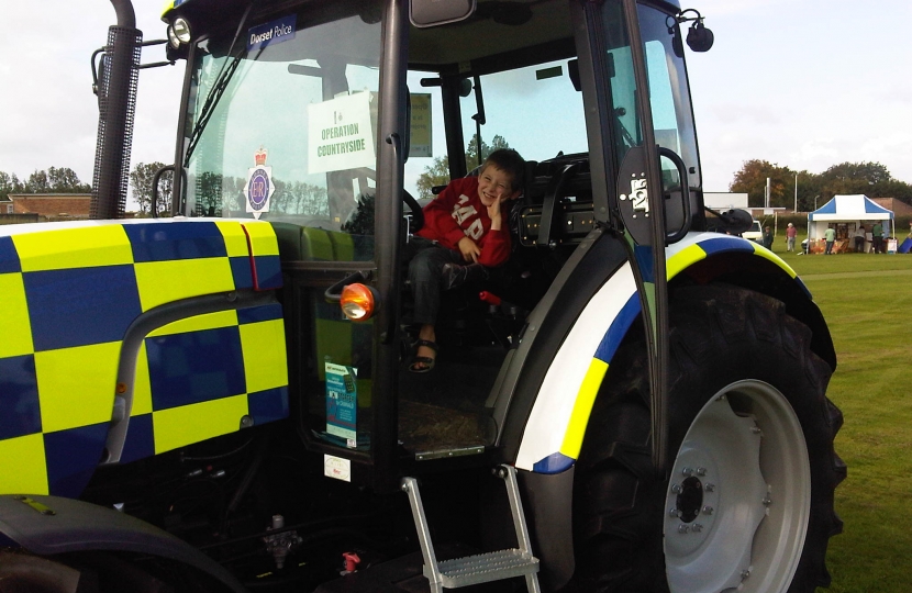 Dorset Police tractor