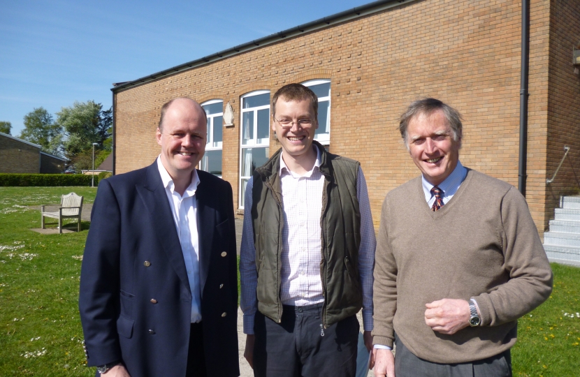 Ashley Fox MEP with Michael Tomlinson and Peter Webb