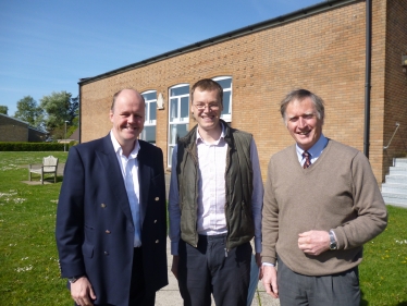 Ashley Fox MEP with Michael Tomlinson and Peter Webb